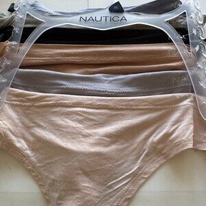 Nautica Women's 6 pack Thong Comfy Underwear 8032 MSRP $54 NEW with TAGS